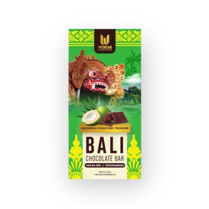 Worcas Bali Chocolate Bar Cocopandan - Индонезийски шоколад с кокопандан 90 гр.