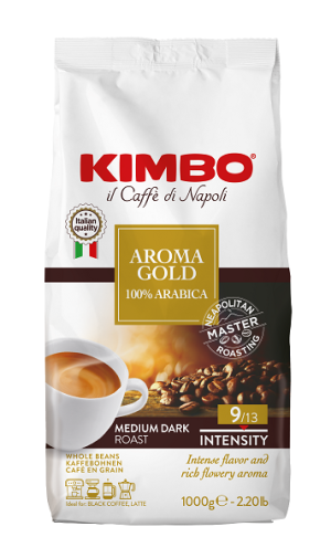 Kimbo Aroma gold 100% arabica кафе на зърна 1 кг.
