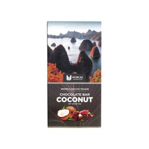 Worcas Chocolate Bar Coconut - Индонезийски шоколад с кокос 90 гр.