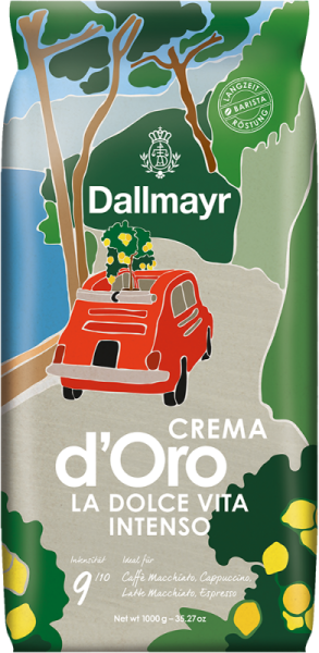 Dallmayr Crema d'Oro La Dolce vita Intenso - 1кг. кафе на зърна